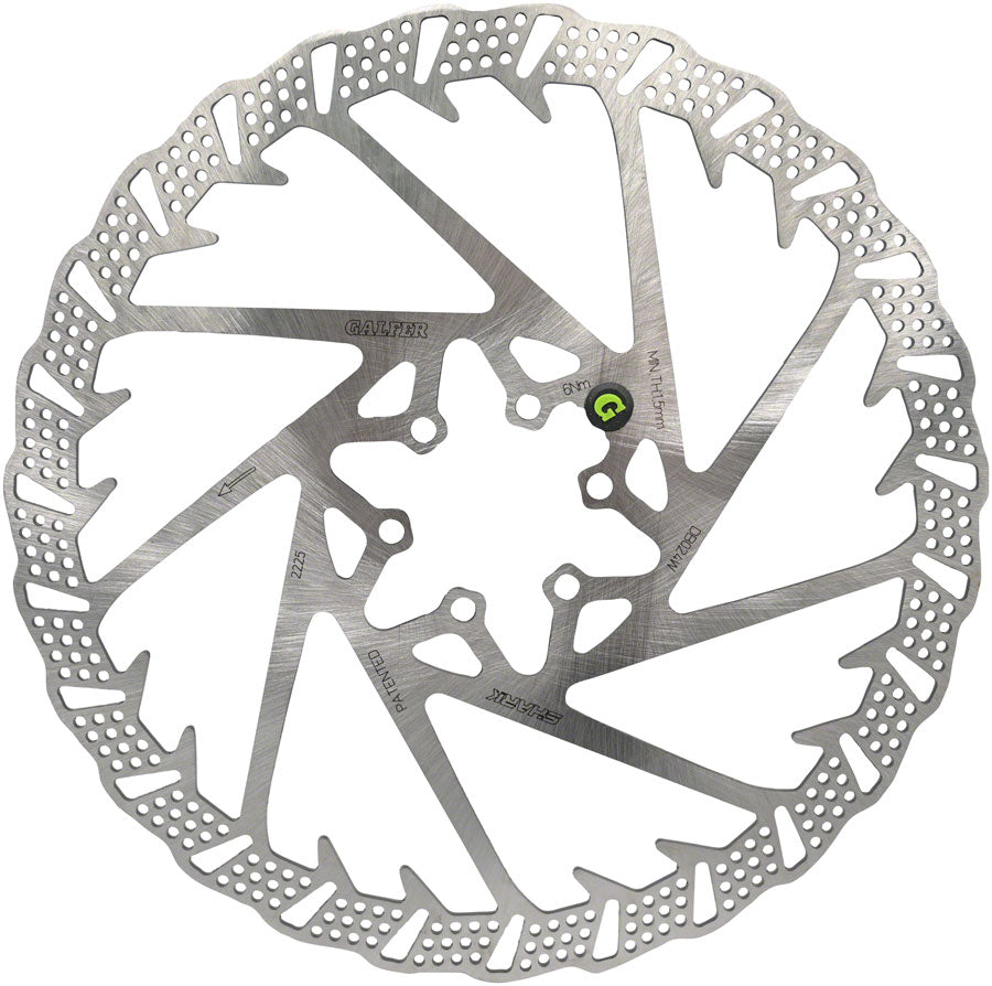 Galfer Shark Disc Brake Rotor - 203mm x 2.0mm, 6-Bolt MPN: DB024W Disc Rotor Shark Disc Brake Rotor