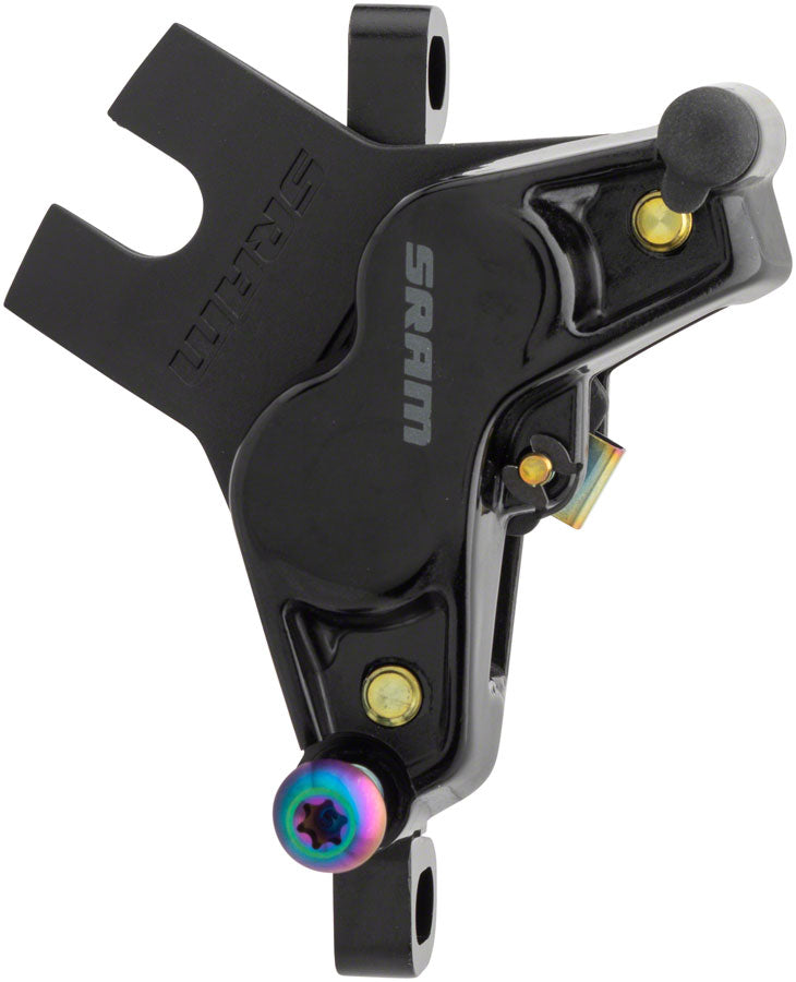 SRAM G2 Ultimate Disc Brake Caliper Assembly - Post Mount, Gloss Black with Rainbow Hardware, A2 MPN: 11.5018.056.010 UPC: 710845863301 Disc Brake Calipers G2