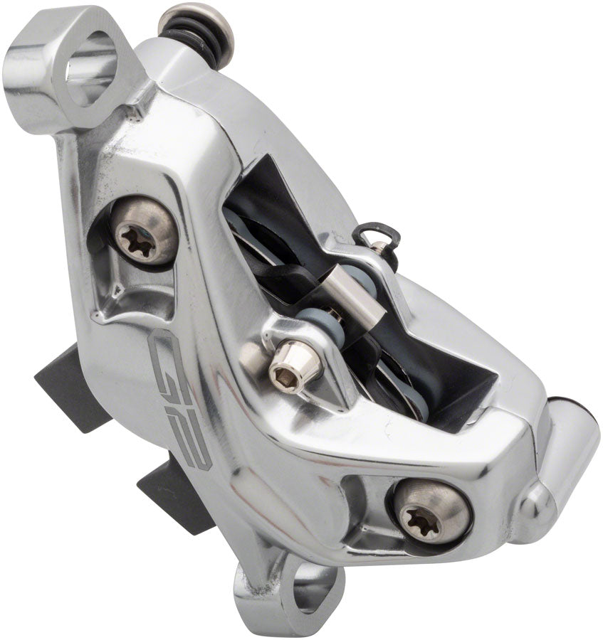 SRAM G2 Ultimate Disc Brake Caliper Assembly - Post Mount, Polar Grey Anodized, A2 - Disc Brake Calipers - G2