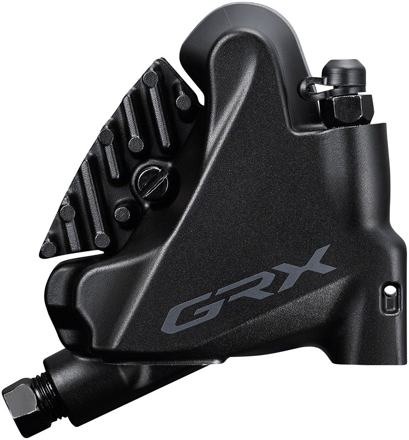 Shimano GRX ST-RX600 Shift/Brake Lever with BR-RX400 Hydraulic Disc Brake Caliper - Left/Front, 2x, Flat Mount Caliper, MPN: IRX4001DLF6SC100A UPC: 192790449913 Hydraulic Brake/Shift Lever, Drop Bar GRX ST-RX600 Shifter/Brake Lever