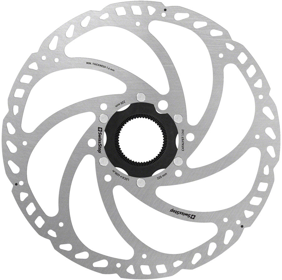 SwissStop Catalyst One Disc Rotor - 220mm, CenterLock, Silver MPN: P100006238 Disc Rotor Catalyst One Disc Rotor