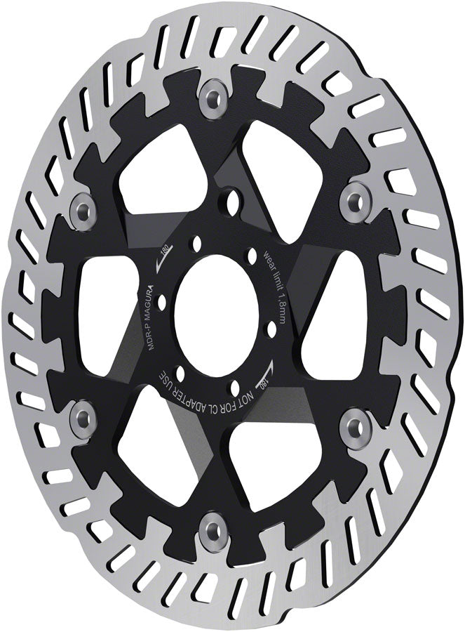 Magura MDR-P Disc Brake Rotor - 180mm, 6-Bolt, Silver/Black MPN: 2701937 Disc Rotor MDR-P eBike Disc Brake Rotor