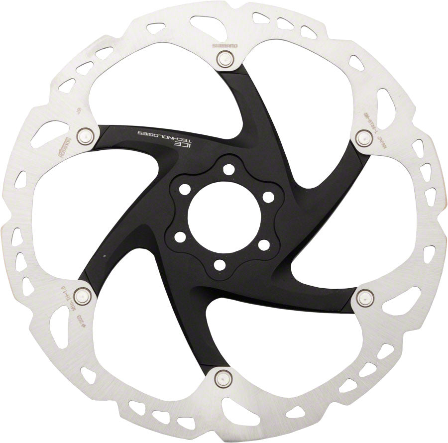 Shimano Deore XT SM-RT86-L Disc Brake Rotor - 203mm, 6-Bolt, Silver/Black MPN: ESMRT86L2 UPC: 192790818108 Disc Rotor Deore XT SM-RT86 Disc Brake Rotor