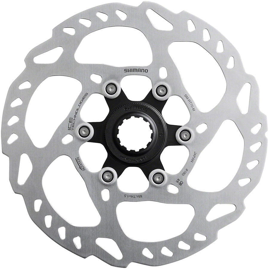 Shimano SLX SM-RT70-ME Disc Brake Rotor - 180mm, Center Lock, Silver