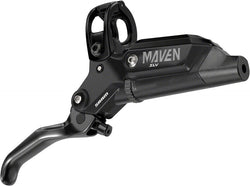 SRAM Maven Silver Disc Brake and Lever - 4-Piston, Aluminum Lever, Black, A1 - Disc Brake & Lever - Maven Silver 4-Piston Disc Brake and Lever