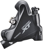 Shimano XT BR-M8110 Disc Brake Caliper - 2-Piston, Rear Only, Flat-Mount, Metal Pads with Fins, Gray MPN: IBRM8110RDMF UPC: 192790615974 Disc Brake Calipers Deore XT BR-M8100 Series Disc Brake Calipers