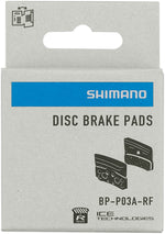 Shimano P03A-RF Disc Brake Pads and Springs - Resin Compound, Finned Aluminum Back Plate, One Pair - Disc Brake Pad - P03A Disc Brake Pads