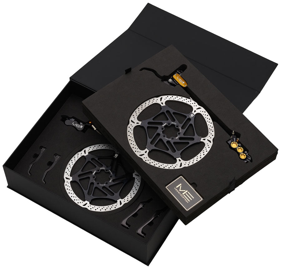 Hope EVO V6Ti Ltd Mono Edition Complete Disc Brake Boxset - Levers, 6-Piston Calipers, Vented Rotors, Hoses, Pads, - Disc Brake & Lever - EVO V6Ti Limited Mono Edition Complete Disc Brake Boxset