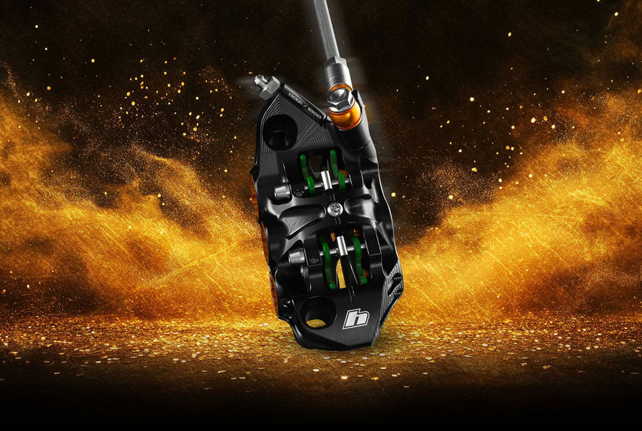 Hope EVO V6Ti Ltd Mono Edition Complete Disc Brake Boxset - Levers, 6-Piston Calipers, Vented Rotors, Hoses, Pads, - Disc Brake & Lever - EVO V6Ti Limited Mono Edition Complete Disc Brake Boxset