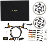 Hope EVO V6Ti Ltd Mono Edition Complete Disc Brake Boxset - Levers, 6-Piston Calipers, Vented Rotors, Hoses, Pads, MPN: T4EV6T2220BME Disc Brake & Lever EVO V6Ti Limited Mono Edition Complete Disc Brake Boxset