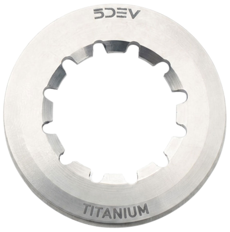 5DEV Center Lock Rotor Lockring - Internal Spline, Titanium MPN: T-CLN-INT-51 UPC: 850076919856 Disc Rotor Parts and Lockrings Titanium Lock Ring