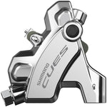 Shimano CUES BR-U6030R Hydraulic Disc Brake Caliper - Rear, Flat Mount, W/Fixing Bolt for 25mm Mount, Resin Pad, SIlver MPN: EBRU6030RDRXS UPC: 192790953120 Disc Brake Calipers CUES BR-U6030 Disc Brake Caliper