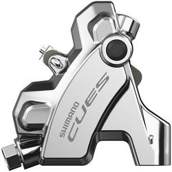 Shimano CUES BR-U6030R Hydraulic Disc Brake Caliper - Rear, Flat Mount, W/Fixing Bolt for 25mm Mount, Resin Pad, SIlver MPN: EBRU6030RDRXS UPC: 192790953120 Disc Brake Calipers CUES BR-U6030 Disc Brake Caliper