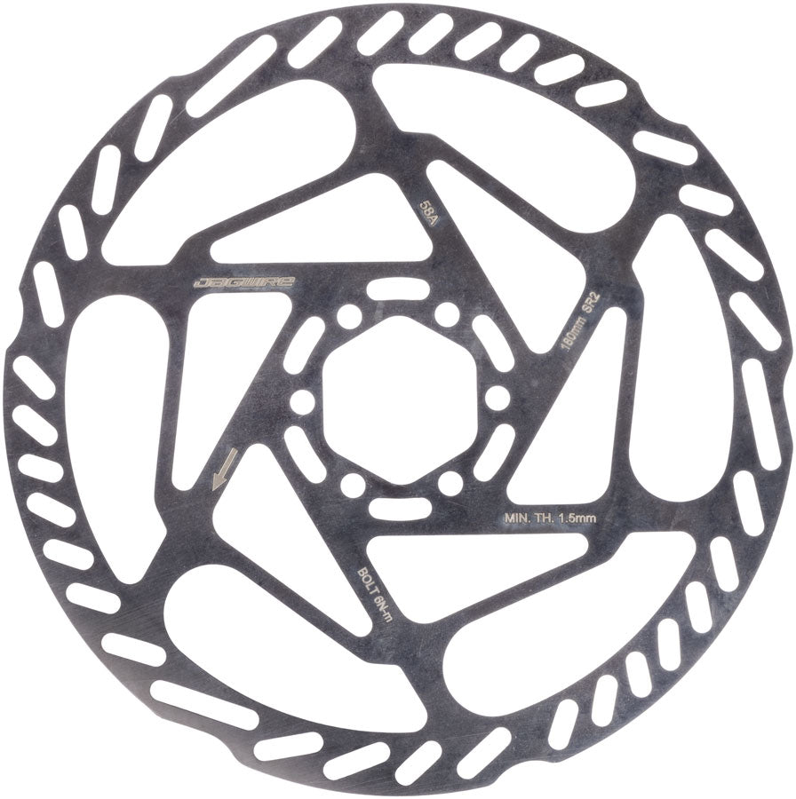 Jagwire Sport SR2 Disc Brake Rotor - 180mm, 6-Bolt, 1.8mm Thickness - Disc Rotor - Sport SR2 Disc Brake Rotor