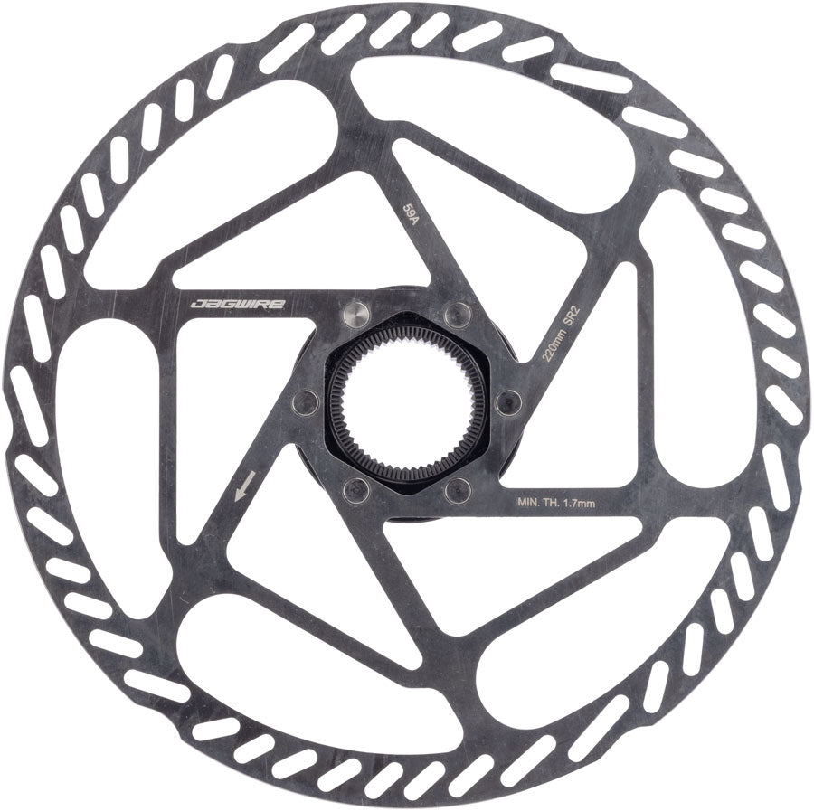 Jagwire Sport SR2 Disc Brake Rotor - 220mm, Center Lock, Includes Lockring, 2.0mm Thickness - Disc Rotor - Sport SR2 Disc Brake Rotor