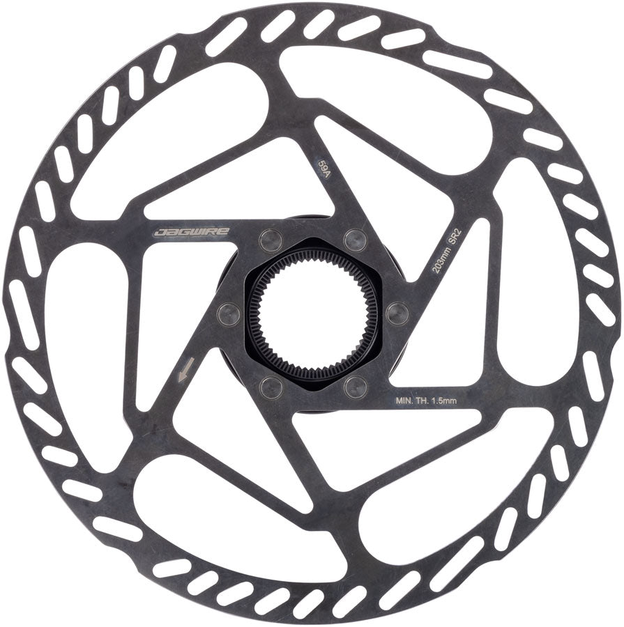 Jagwire Sport SR2 Disc Brake Rotor - 203mm, Center Lock, Includes Lockring, 1.8mm Thickness - Disc Rotor - Sport SR2 Disc Brake Rotor