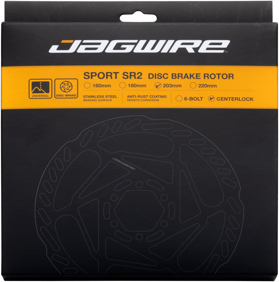 Jagwire Sport SR2 Disc Brake Rotor - 203mm, Center Lock, Includes Lockring, 1.8mm Thickness MPN: DCR212 Disc Rotor Sport SR2 Disc Brake Rotor