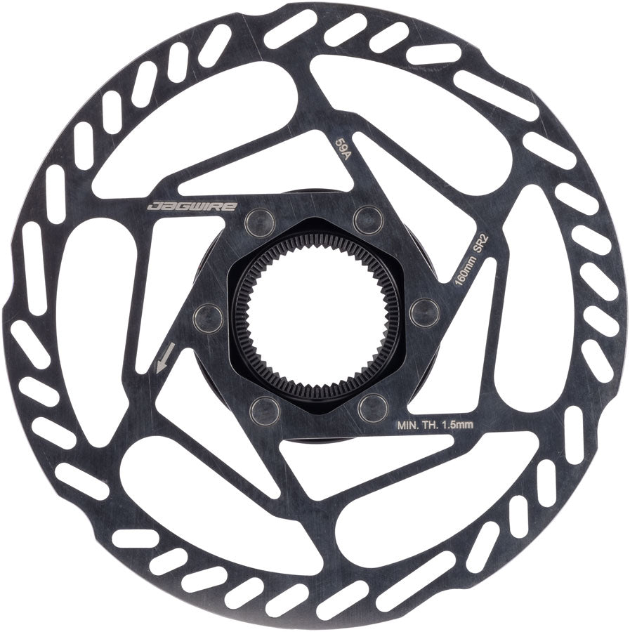 Jagwire Sport SR2 Disc Brake Rotor - 160mm, Center Lock, Includes Lockring, 1.8mm Thickness - Disc Rotor - Sport SR2 Disc Brake Rotor