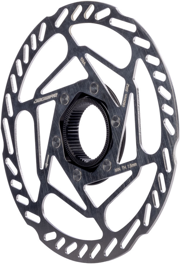 Jagwire Sport SR2 Disc Brake Rotor - 160mm, Center Lock, Includes Lockring, 1.8mm Thickness MPN: DCR210 Disc Rotor Sport SR2 Disc Brake Rotor