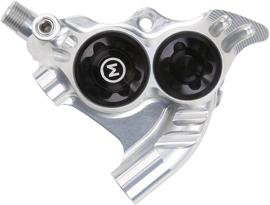 Hope RX4+ Disc Brake Caliper - Rear Flat Mount Direct, +20mm, Mineral Oil, Silver