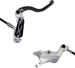 Hope XCR Pro E4 Disc Brake and Lever Set - Rear, Hydraulic, Post Mount, Silver MPN: XCRPE4SRR Disc Brake & Lever XCR Pro E4 Disc Brake and Lever Set