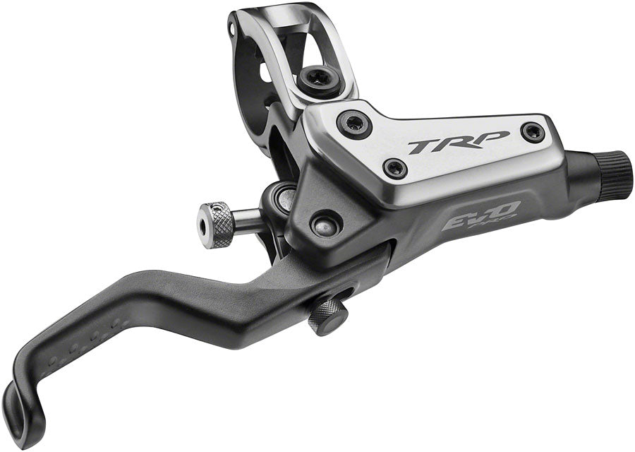 TRP EVO Pro HD-M9040 Disc Brake and Lever - Right/Front or Rear, 1900mm Hose, Post Mount, 4-Piston, Gray - Disc Brake & Lever - EVO PRO Disc Brake and Lever