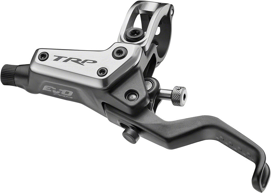 TRP DH-R Evo Pro Disc Brake and Lever Hydraulic, 4-Pistion, Post Mount, Silver/Grey