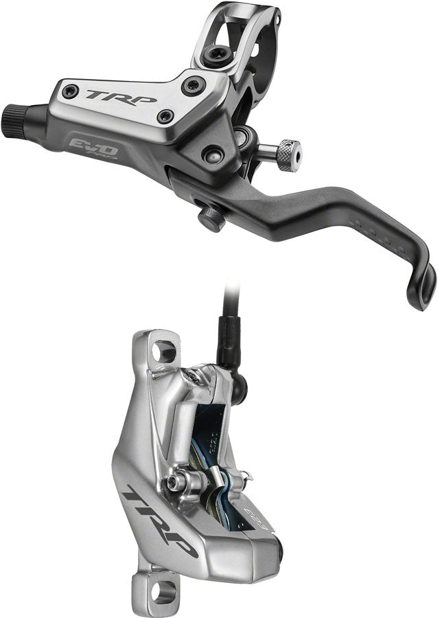 TRP EVO Pro HD-M9040 Disc Brake and Lever - Left/Front or Rear, 1900mm Hose, Post Mount, 4-Piston, Gray MPN: ABHD000870 UPC: 4717592043372 Disc Brake & Lever EVO PRO Disc Brake and Lever
