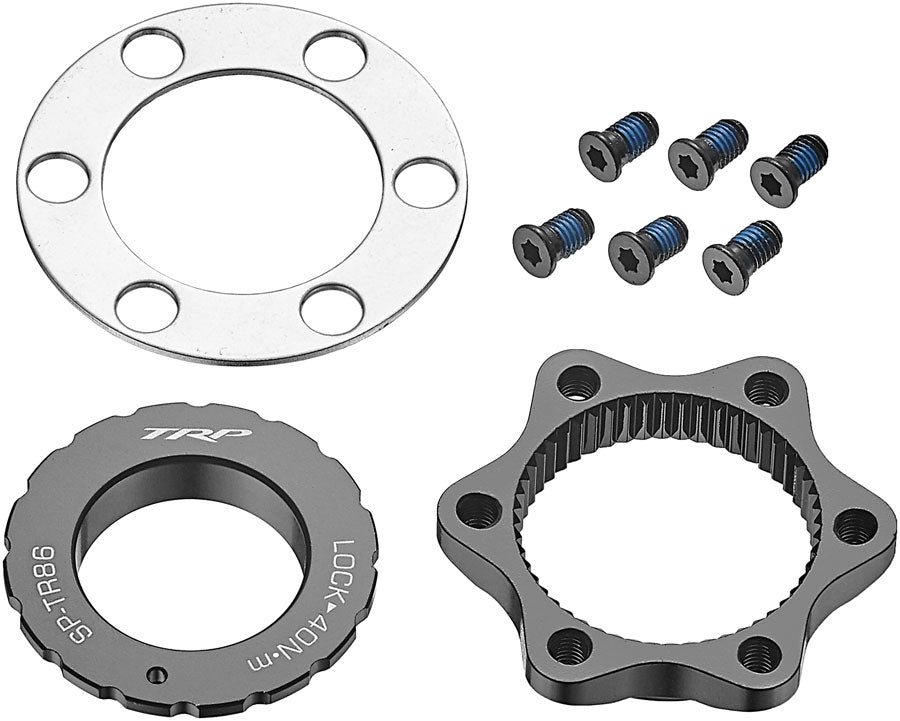 TRP CL86 Disc Brake Rotor 6-Bolt to Center Lock System - For 15-20mm Thru-Axle MPN: ABOT001006 Disc Rotor Adaptor 6-Bolt Rotor to CenterLock Mount Adapter