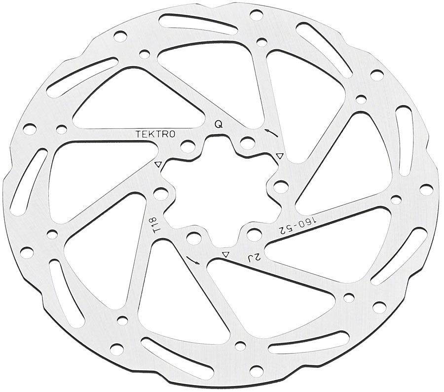 Tektro TR180-52 Disc Rotor - 180mm, 6-Bolt, 1.8mm Thickness, For 2-Piston Calipers MPN: ABRT000214 Disc Rotor Disc Brake Rotors