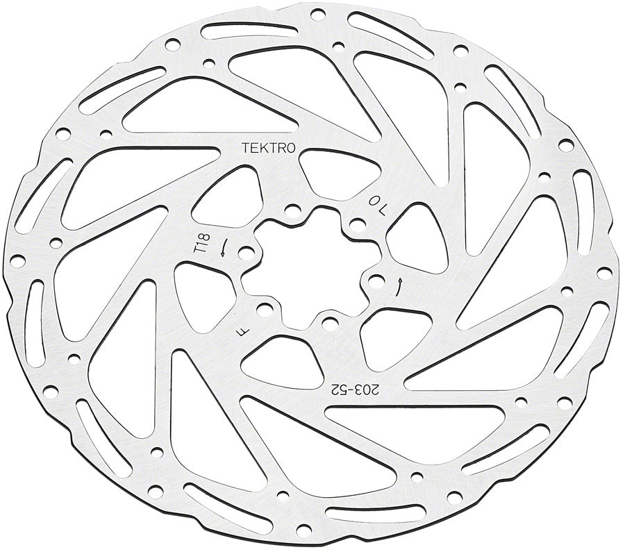 Tektro TR203-52 Disc Rotor - 203mm, 6-Bolt, 1.8mm Thickness, For 2-Piston Calipers MPN: ABRT000209 Disc Rotor Disc Brake Rotors