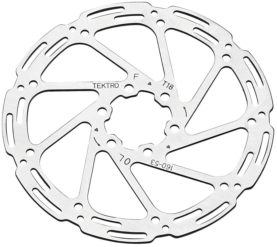 Tektro TR160-53 Disc Rotor - 160mm, 6-Bolt, 1.8mm Thickness, For 4-Piston Calipers MPN: ABRT000225 Disc Rotor Disc Brake Rotors