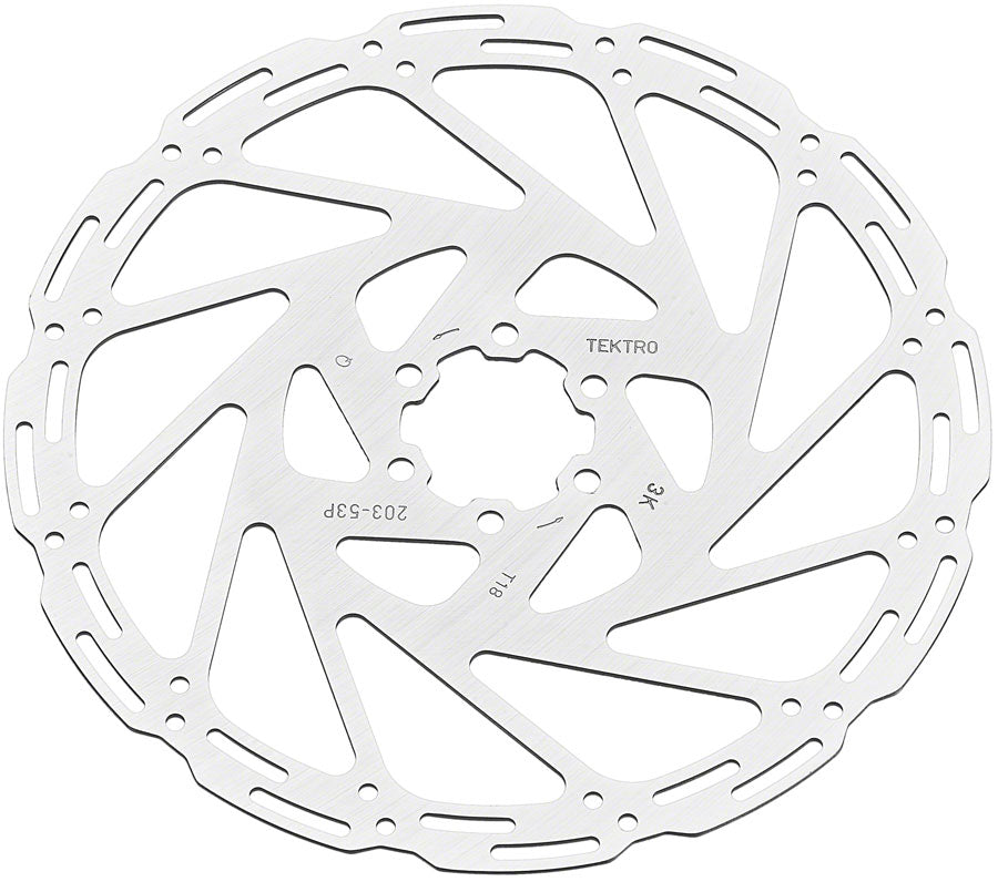 Tektro TR203-53 Disc Rotor - 203mm, 6-Bolt, 1.8mm Thickness, For 4-Piston Calipers MPN: ABRT000217 Disc Rotor Disc Brake Rotors