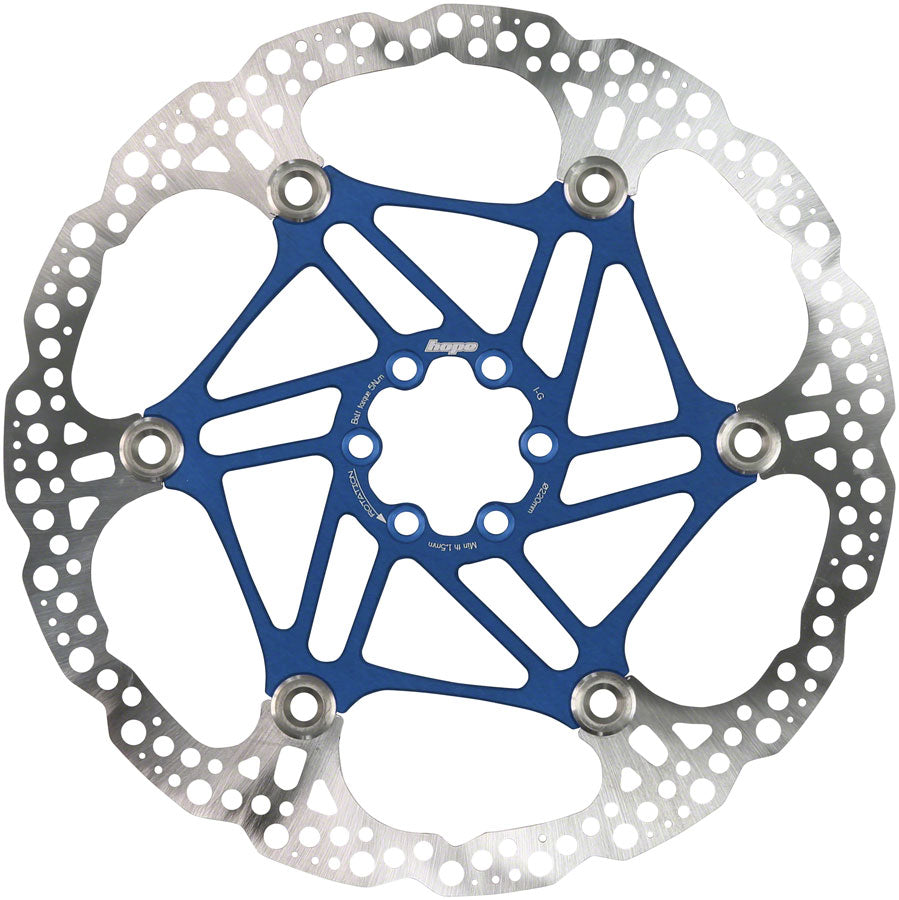 Hope Floating Disc Brake Rotor - 220mm, 6-Bolt, Blue MPN: HBSP3302206FB Disc Rotor Floating Disc Rotor