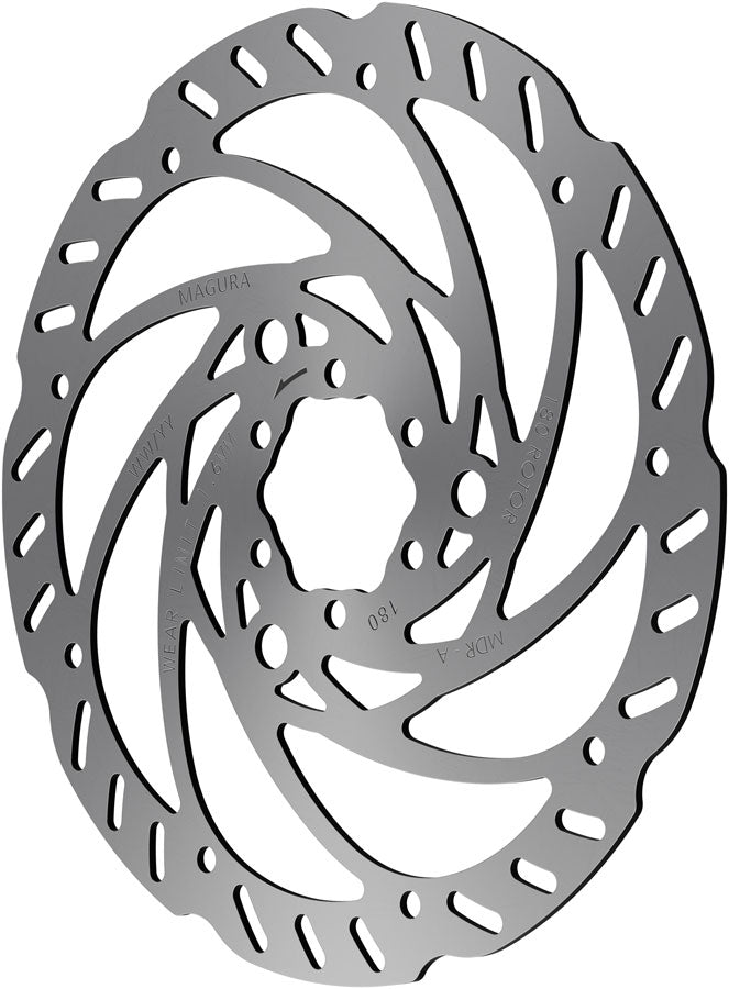 Magura MDR-A Disc Brake Rotor - 180mm, 6-Bolt, Only compatible with MT A2 Brakes MPN: 2702912 Disc Rotor MDR-A Disc Brake 6-Bolt Rotor