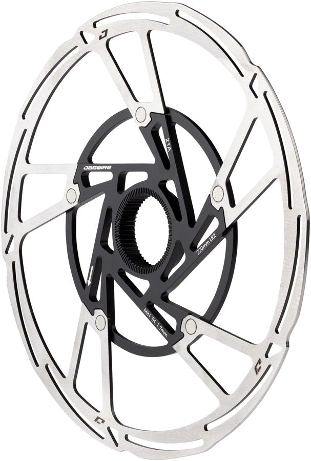 Rotore Freno A Disco Bici Jagwire Pro LR2-E Con Magnete 160mm 6 Bulloni Argento - Foto 2