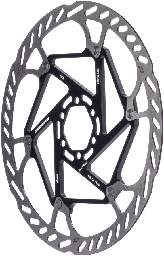 Jagwire Pro LR3 Disc Brake Rotor - 203mm, 6-Bolt, 1.8mm Thickness MPN: DCR207 Disc Rotor Pro LR3 Disc Brake Rotor