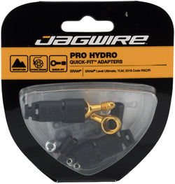 Jagwire Pro Quick-Fit Adapters for Hydraulic Hose - Fits SRAM Code R/RSC and Level TLM/Ultimate - Disc Brake Hose Kit - Pro Quick-Fit Adaptor Kits for SRAM/Avid