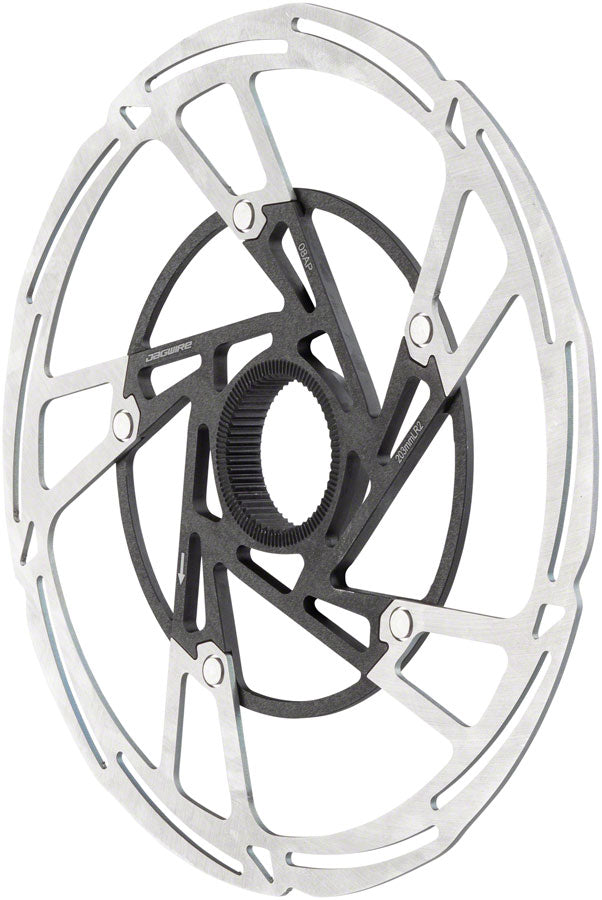 Jagwire Pro LR2 Disc Brake Rotor - 203mm, Center Lock, Silver/Black MPN: DCR073 Disc Rotor Pro LR2 Disc Brake Rotor