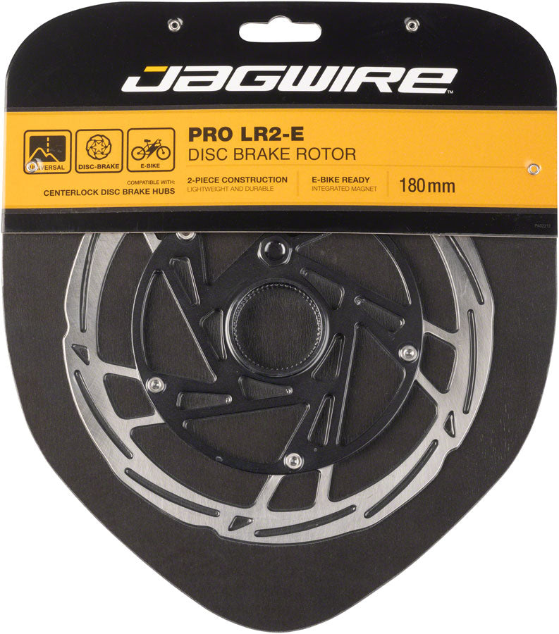 Jagwire Pro LR2 E Ebike Disc Brake Rotor with Magnet 180mm Center Worldwide Cyclery
