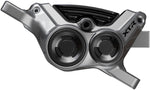 Shimano XTR BR-M9220 Enduro Disc Brake Caliper - Front or Rear, Post Mount, 4-Piston, Includes P04C-MF Finned Metal Pads MPN: IBRM9220MPMF UPC: 192790749105 Disc Brake Calipers XTR BR-M9220 Enduro Disc Brake Caliper