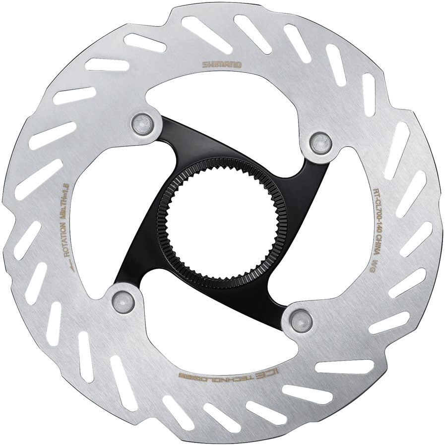 Shimano RT-CL700 SS Disc Brake Rotor - 140mm, CenterLock, Lockring
