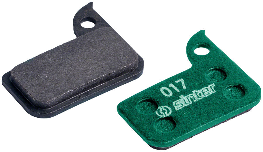 Sinter Green s2032 Compound Organic Disc Brake Pads - SRAM, Sinter Type 017, One Pair - Disc Brake Pad - Green s2032 Compound Organic Disc Brake Pads