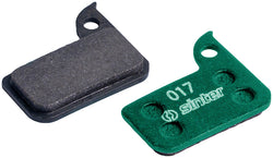Sinter Green s2032 Compound Organic Disc Brake Pads - SRAM, Sinter Type 017, One Pair - Disc Brake Pad - Green s2032 Compound Organic Disc Brake Pads