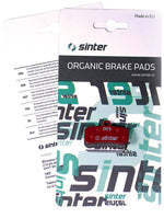 Sinter Red s514 Compound Organic Disc Brake Pads - Shimano D Type, Sinter Type 003, One Pair - Disc Brake Pad - Red s514 Compound Organic Disc Brake Pads