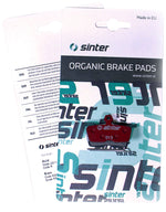 Sinter Red s514 Compound Organic Disc Brake Pads - Avid/SRAM, Sinter Type 013, One Pair - Disc Brake Pad - Red s514 Compound Organic Disc Brake Pads