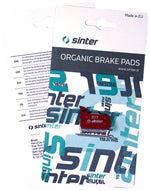 Sinter Red s514 Compound Organic Disc Brake Pads - SRAM, Sinter Type 017, One Pair - Disc Brake Pad - Red s514 Compound Organic Disc Brake Pads