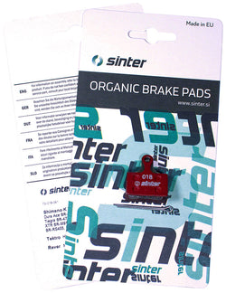 Sinter Red s514 Compound Organic Disc Brake Pads - Shimano Type K, Sinter Type 018, One Pair - Disc Brake Pad - Red s514 Compound Organic Disc Brake Pads