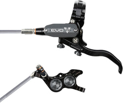 Hope EVO GR4 Disc Brake and Lever Set - Left Hand, Post Mount, 4-Piston, Braided Hydraulic Hose, Black/Smoke MPN: T4EG4NKBL Disc Brake & Lever EVO GR4 Gravity Disc Brake & Lever Set