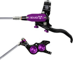 Hope EVO GR4 Disc Brake and Lever Set - Left Hand, Post Mount, 4-Piston, Braided Hydraulic Hose, Black/Purple MPN: T4EG4NPUBL Disc Brake & Lever EVO GR4 Gravity Disc Brake & Lever Set